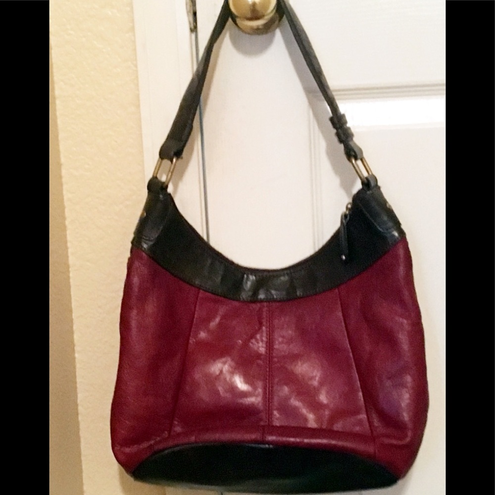🌼 Tignanello Hobo Bag | Leather | Burgundy